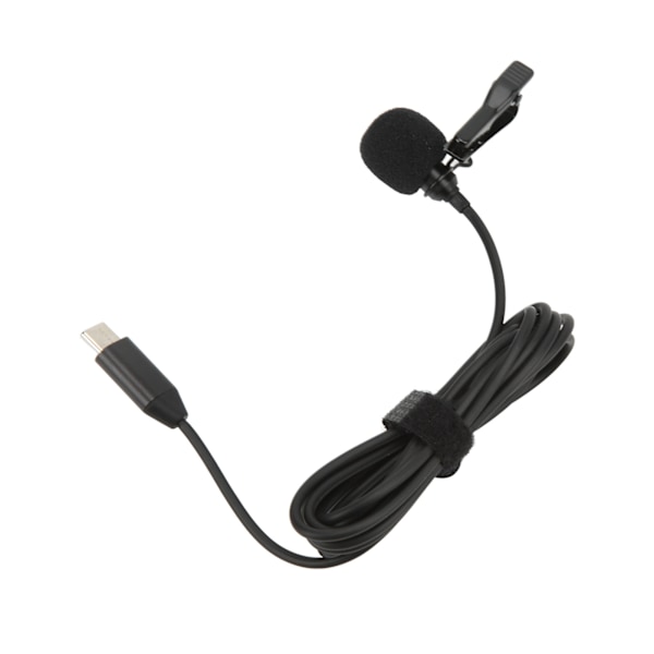 Typ C Lavalier Mikrofon Hifi Ljud Brusreducerande Clip On Slagmygga Rundstrålande Mikrofon för Insta360 ONE X2