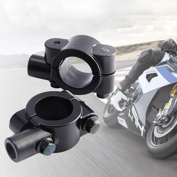 Universal Aluminiumklemme til 7/8\" Motorcykelstyr Spejlmontering - 2 stk.