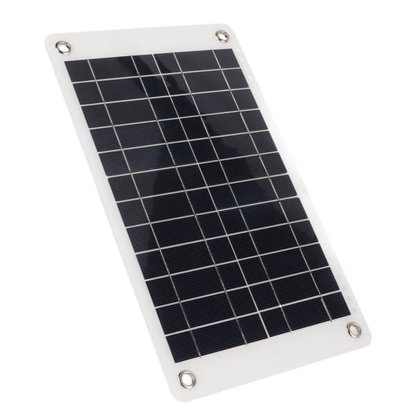 Solpanel 12V 8,5W Monokrystallinsk Silicium Semi-fleksibel med Klemme Solbatterilader til Udendørsbrug