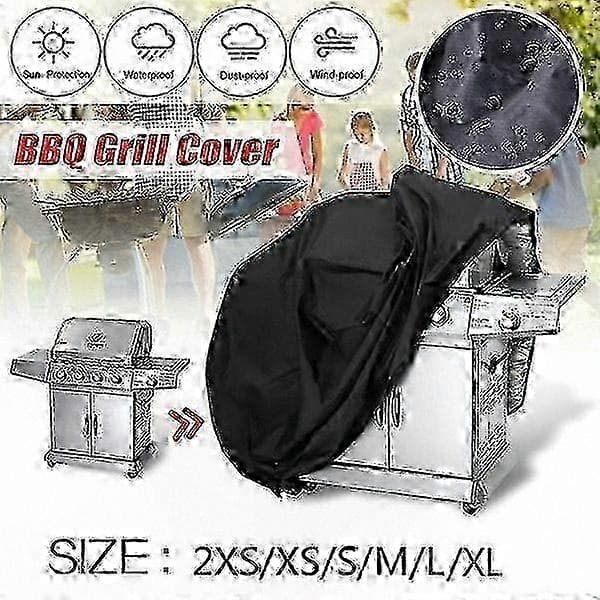 Vandtæt grillovertræk til udendørs beskyttelse mod støv og regn passer til de fleste griller black M-100x60x150cm