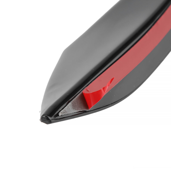 6 stk. Gloss Sort Bil Front Kofanger Vind Kniv Trim Front Bar Universal