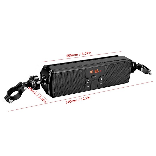 Vandtæt Motorcykel Styr Audio System
