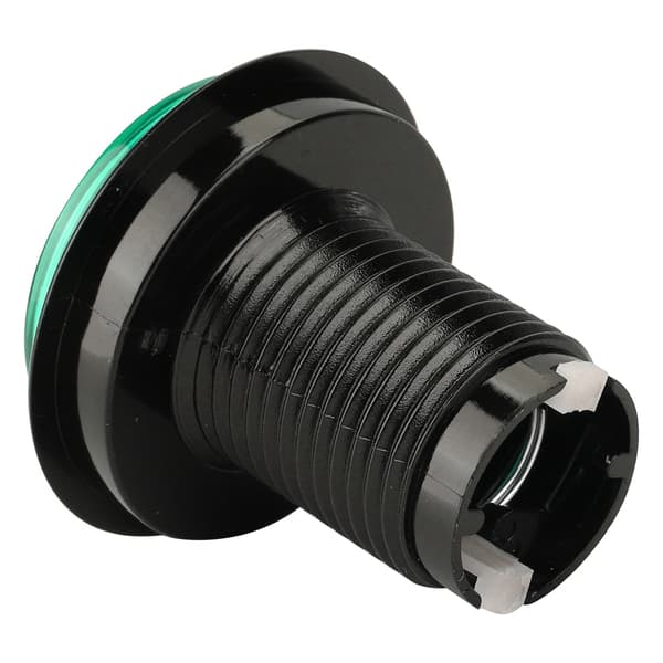 Rund LED-lampe oplyst stor knap til arkademaskinespil DIY-del (grøn)
