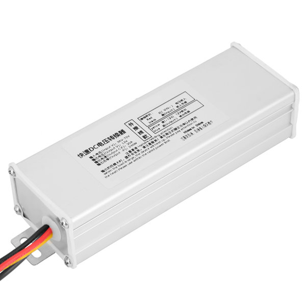 36-72V till 12V 20A 240W DC-omvandlare Adapter Spänningstransformator (extern kabeldragning)