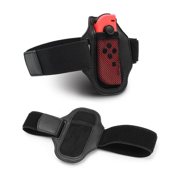 2PCS Bärbara Justerbara Sportdans Benremmar för Switch Joy Con Konsoltillbehör