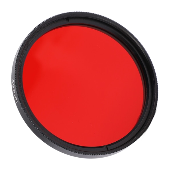 Kamera Vandtæt Filter Fuld Rød Linse Filter Optisk Glas til Nikon Kamera Linse 49mm