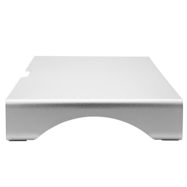 Skærmforhøjer i aluminiumslegering Notebook Laptop Skrivebordsstativ Organizer Hylde Sølv