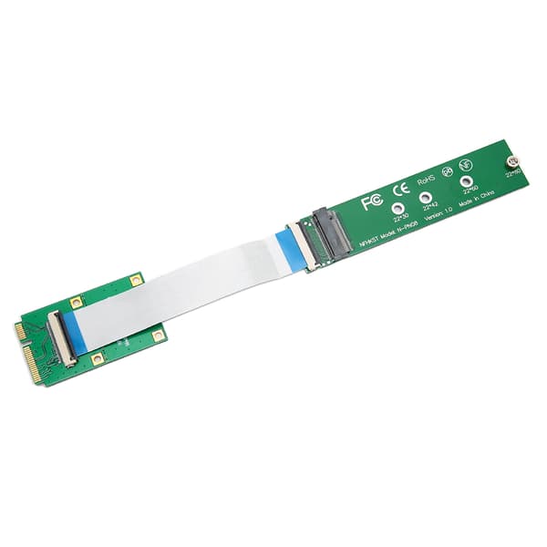 Adapterkort MINI PCIE til NVMe M.2 NGFF SSD Konverter til 2230/2242/2260/2280 M.2