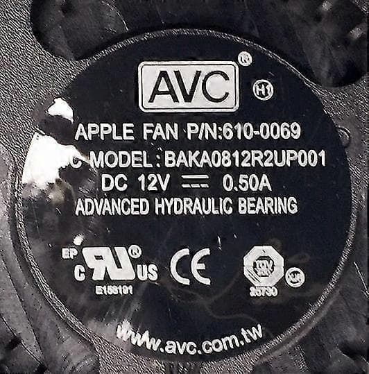 Apple Macbook Mac Mini A1347 Emc 2442 Mid Mc270 Mc438 Mc815 Mc816 610-0069 Baka0812r2up001 CPU-jäähdytystuuletin