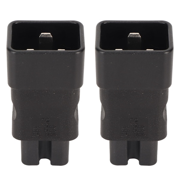 2st IEC320 C20 till IEC320 C15 Strömadapter Professionell Standard Koppar Dator Strömadapter