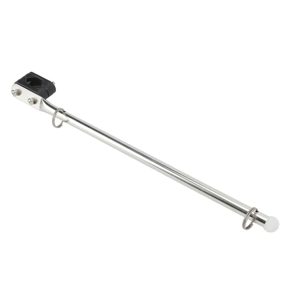 390 mm/15,35 tommer Marine Ræling Type Flagstang Justerbar Rustfrit Stål til Både Yachts Sejlbåde Speedbåde