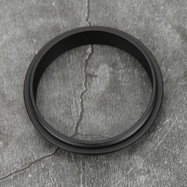 M48&#8209;M48 Han til Han Adapter Ring Aluminium Legering Sort 48mm Gevindstigning 0.75mm Tilbehør