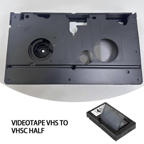 【03】Sort VHS-C Kassetteadapter til VHS-C SVHS Videokameraer RCA Forseglet Motoriseret