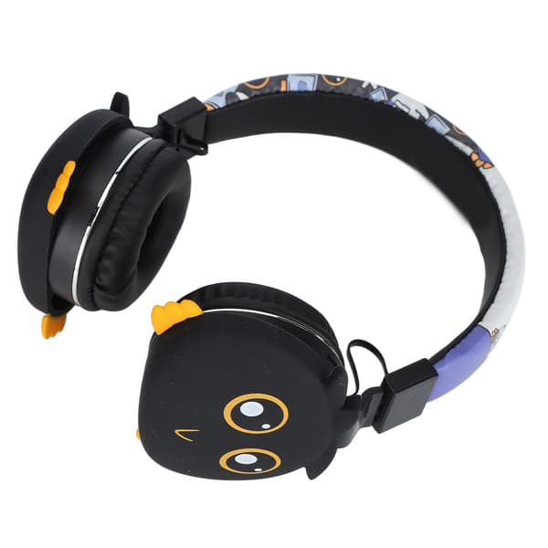 YLFASHION Barn Tecknad Bluetooth Headset Stereo Vikbart Stöd Minneskort Linje in Barn Trådlösa Hörlurar för PC