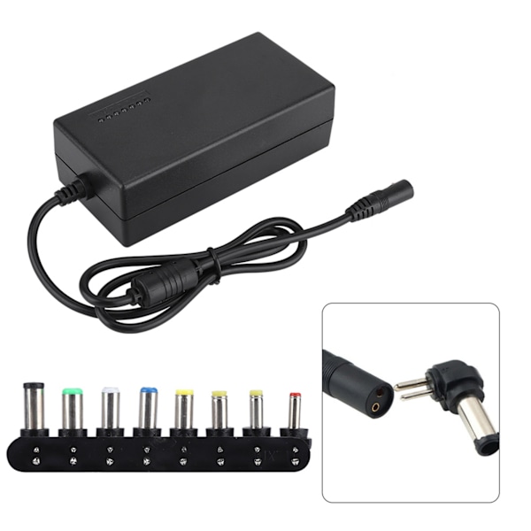 12-24V Justerbar Spänning 96W 7-stegs Strömbrytaradapter 100-240V EU