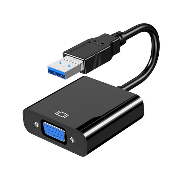 usb til vga-adapter, usb-a til vga-konverter