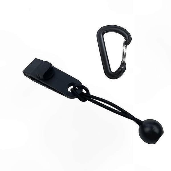 10-pak presenningsklemmer til campingtelt, holdbart telttilbehør, sort, 18x14x4cm