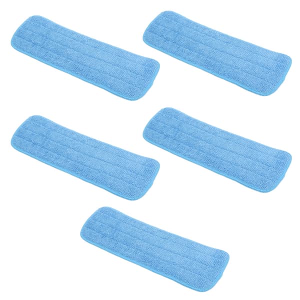 5 ST Microfiber Platt Mopp Pad Moppning Rengöringsduk Ersättning för 14x41cm Kardborremopp Universal