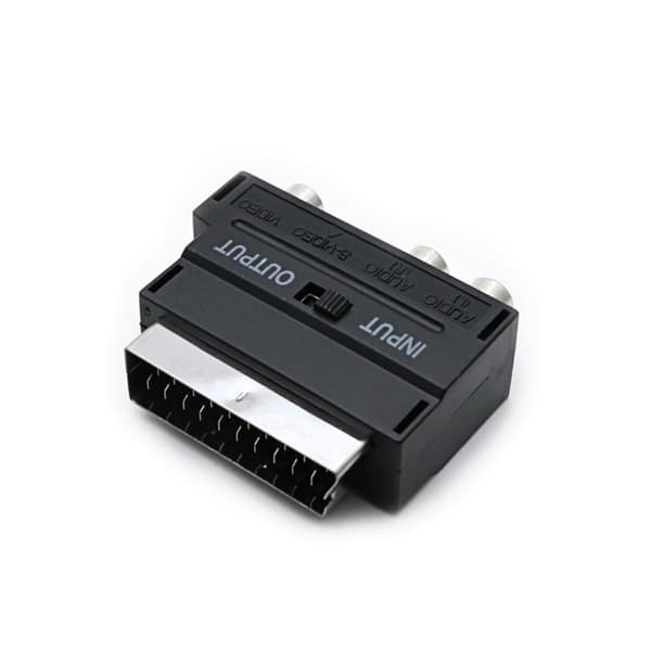 Scart komposit audio/video adapter, input/output