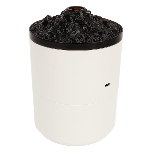 Flammefuktare Aromaterapi Eterisk Oljediffuser 450ml Jellyfish Mist Volcano Flame Diffuser USB Automatisk Avstängning för Hem Sovrum Kontor