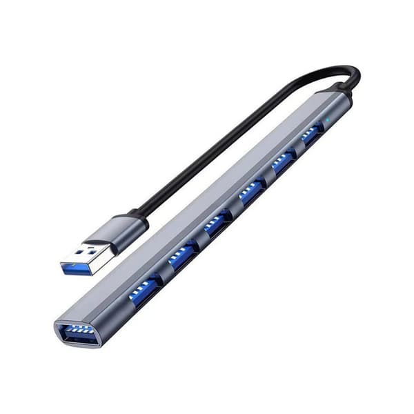USB Hub 3.0 med 7 porte, USB 3.0 Hub USB Splitter Extender, USB3.0 til USB2.0/3.0 USB hub med 7 porte