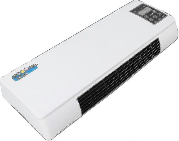 Bärbar luftkonditionering, 2000w väggmonterad med fjärrkontroll, digital display, bred täckning (-kontakt 220v)