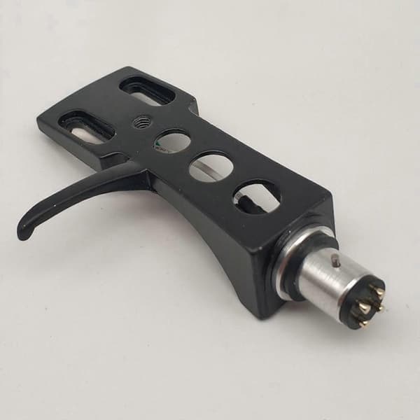 2X Vinyl Phono Stand Pladespiller Headshell Universal LP Phono Pickup Fonograf Hovedholder Stylus Ledning Musta