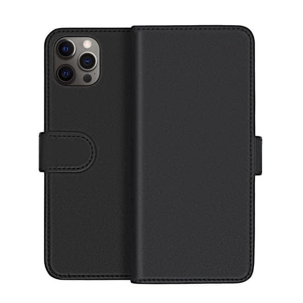 【03】iPhone 13 Pro Max Lompakkokotelo Magneetti Rvelon - Musta Svart black