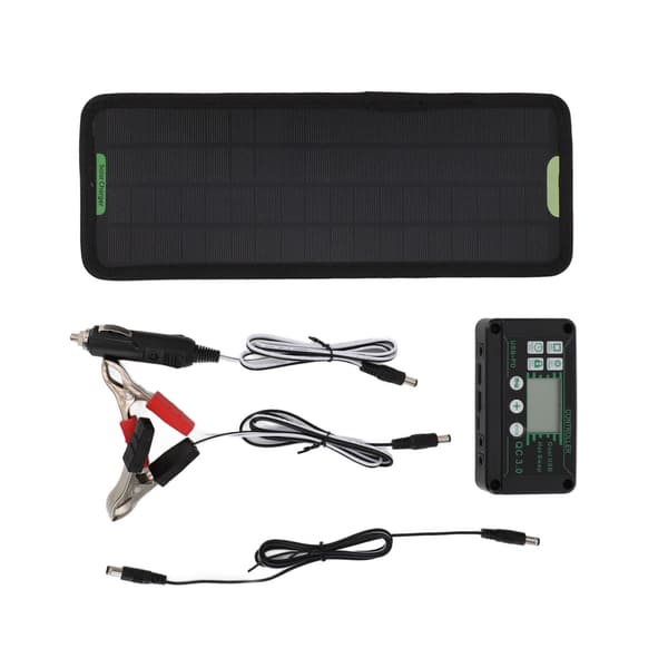 12V 10W MPPT Solcelle Opladningsregulator Strømtab Forebyggelse Vandtæt 12V Solpanel Batteri Oplader Regulator Sort