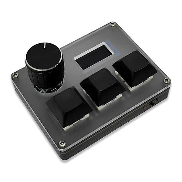 【03】3-tasters kablet brugerdefineret tastatur med blå kontakter til OSU-spil