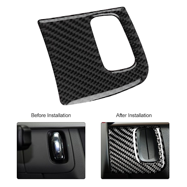 Carbon Fiber Bil Interiør Nøglehulsramme Dæk Trim Passer til AUDI A4/B8/A5/8T/S5 08-15