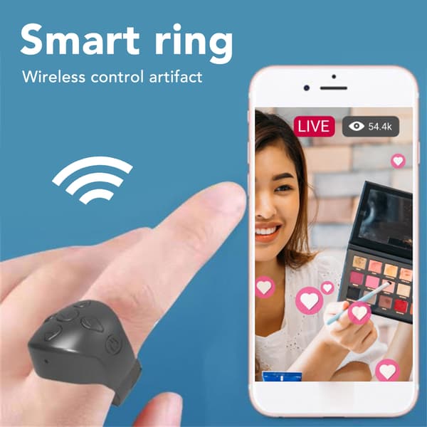 Justerbar Bluetooth Fjernbetjening til Android - Trådløs Kameraudløser og Selfie-knap