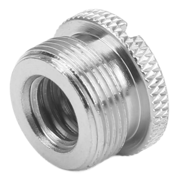 3/8 tum hona till 5/8 tum hane Skruvar Gängadapter för mikrofonstativ för mikrofonfäste Silver F19A
