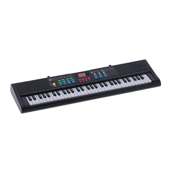【03】61 Keys Electric Digital Piano Keyboard with Microphone MQ6186 Multifunctional Instrument