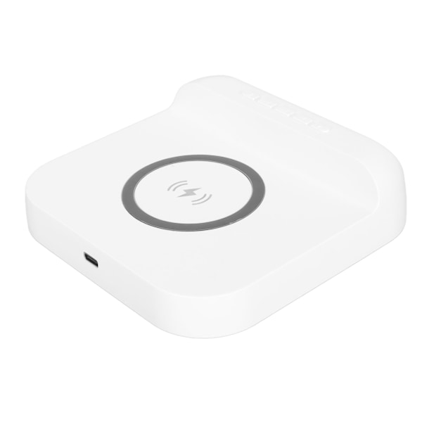 Trådlös Laddare Väckarklocka Multifunktionell Temperaturvisning LED 10W Gradvis Ökning av Alarmvolym Digital Väckarklocka Laddstation Vit