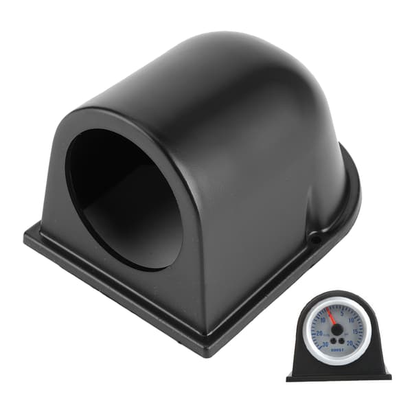 52 mm/2 tommer Enkelt Hul Målerholder Kop Universal Sort Bil Instrumentpanel Måler Pod