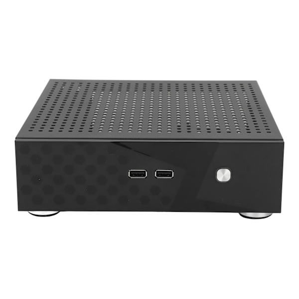 Stationär Dator Chassi Bra Värmeavledning Utsökt Kompakt Svart Mini HTPC-Chassi för Hemmavidodator