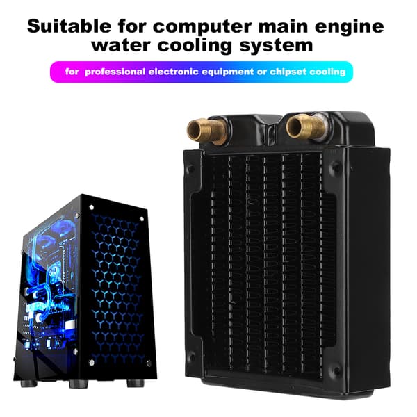 Vattenkylningsradiator Koppar Vätskekylning för CPU Vattenkylningssystem (TSRP B80)
