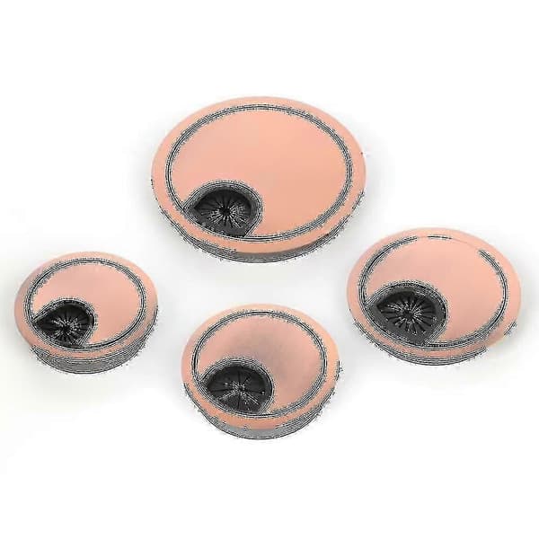 Skrivebords Kabelhul Dæksel - Kontor Grommet og Bord Kabeludgangsport red bronze 60mm