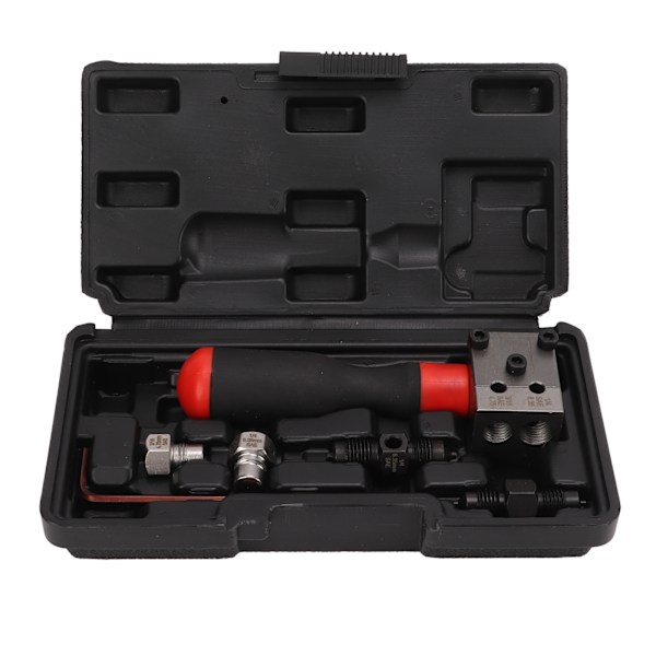 3/16in 1/4in Kobberrør Bremseledning Enkelt Dobbelt Flare Værktøj Adapter Universal Auto Reparationsværktøj