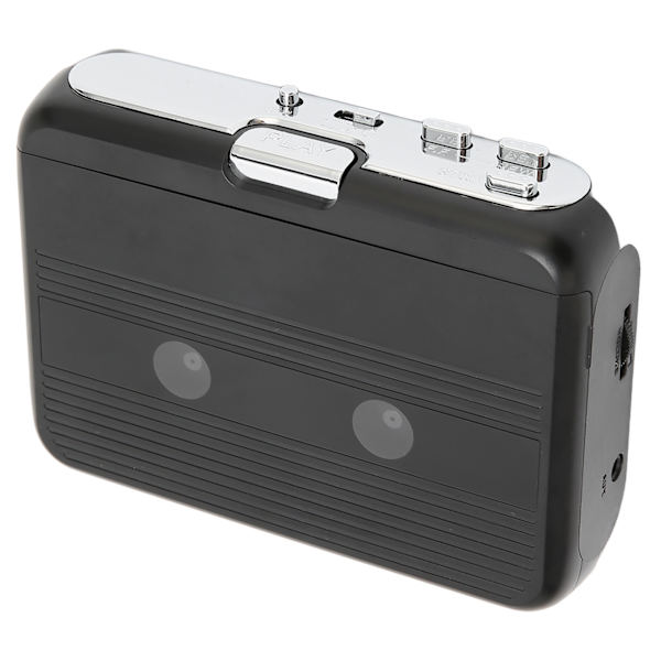TON007B Bluetooth Kassetteafspiller med Hovedtelefon Auto Reverse Funktion Stereo Kassetteafspiller Sort