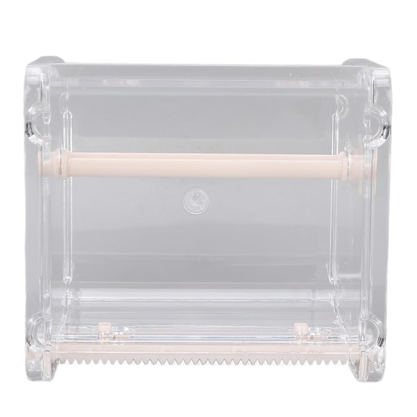 Transparent Multi Masking Tape Cutter Dispenser Synlig Rullteiphållare för Hemmakontor Skola Beige