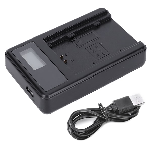 SEIVI NP FZ100 LCD Laddningsdisplay USB Enkelplats Kameraladdare för Sony A7RIII A7R3 A9 7RM3