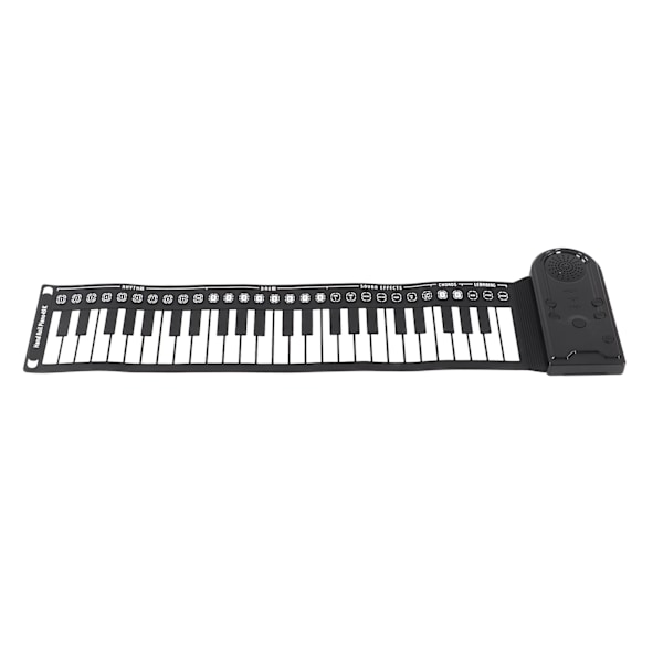 Handrullad Piano 49 Tangenter Portabelt Vikbart Elektriskt Keyboard Piano med Högtalare för Nybörjare Musikinstrument