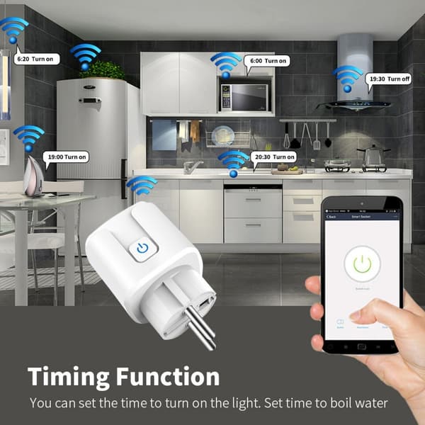 4 st Smart Plugg Wifi fjärrbrytare 20A