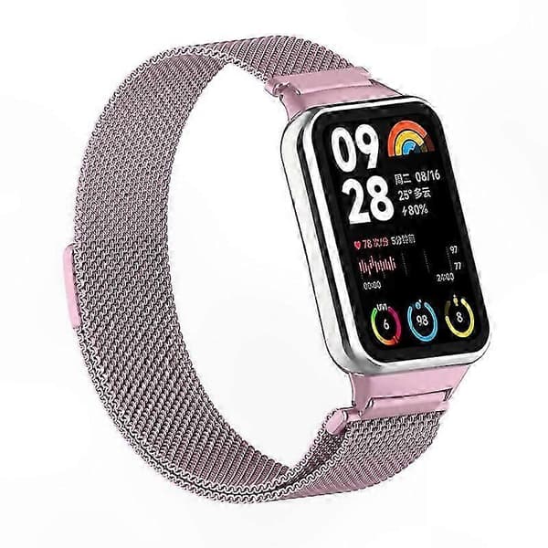 Magnetisk Milanese Loop-rem i rustfrit stål med stik til smart aktivitetsmåler Multicolor Style K