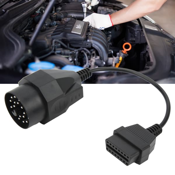 OBD2 Adapter til Bilscanner - 20Pin til 16Pin, Varmebestandig ABS, Anti-aging