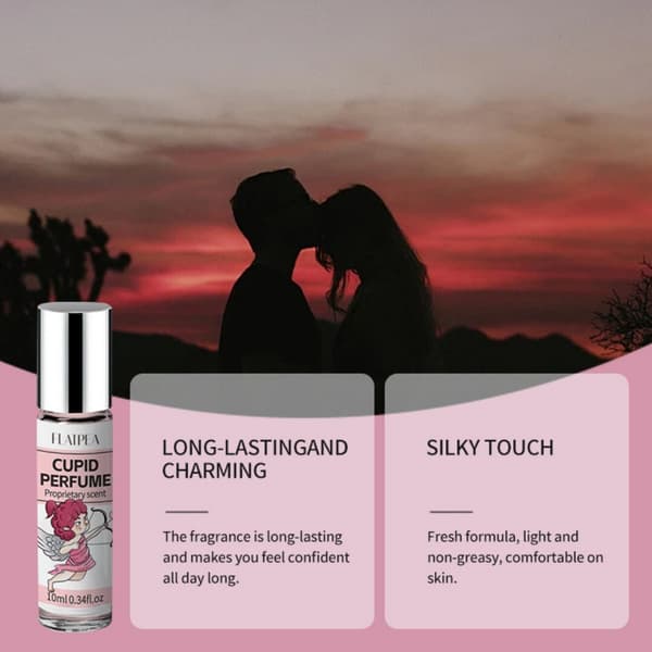 Cupid doftolja. Cupid roll-on parfym. Blommig doft. Lätt och långvarig. Alkoholfri formula. Bärbar parfym.