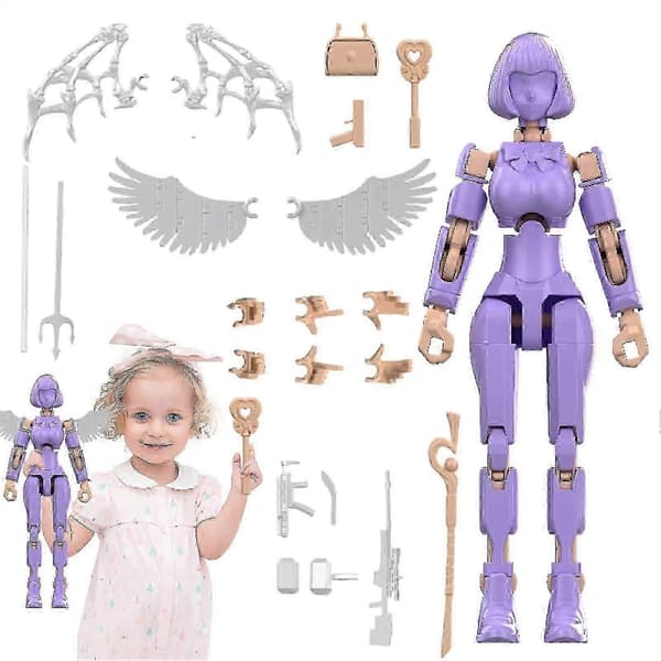 Ledad actionfigur byggklossset Kreativ lek för barn