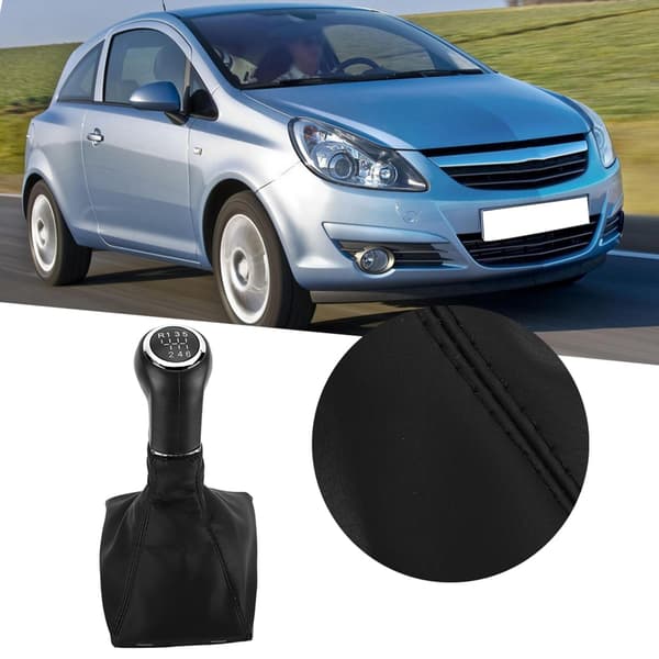 6-växlad bilväxelspaksknopp damask dammskydd passform för Opel Astra H